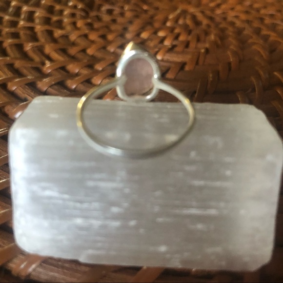 New rose quartz sterling silver ring - Picture 5 of 7